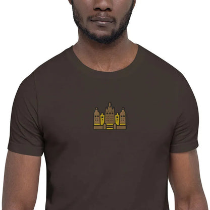 Malian Great Mosque Embroidered T-Shirt - The Global Wanderer