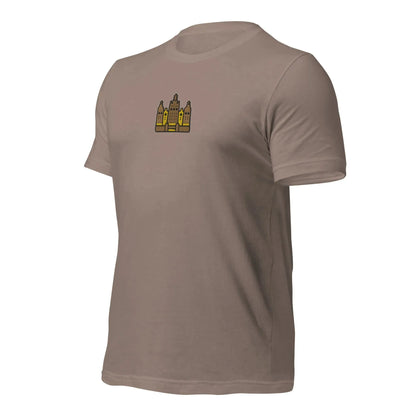 Malian Great Mosque Embroidered T-Shirt - The Global Wanderer