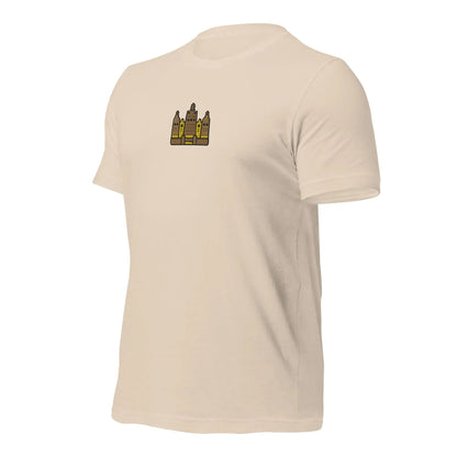 Malian Great Mosque Embroidered T-Shirt - The Global Wanderer