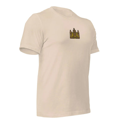 Malian Great Mosque Embroidered T-Shirt - The Global Wanderer