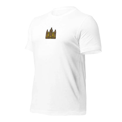 Malian Great Mosque Embroidered T-Shirt - The Global Wanderer