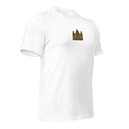 Malian Great Mosque Embroidered T-Shirt - The Global Wanderer