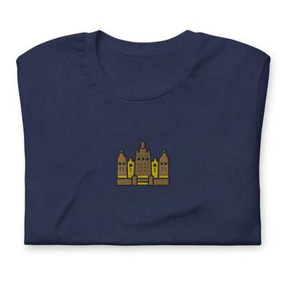 Malian Great Mosque Embroidered T-Shirt - The Global Wanderer