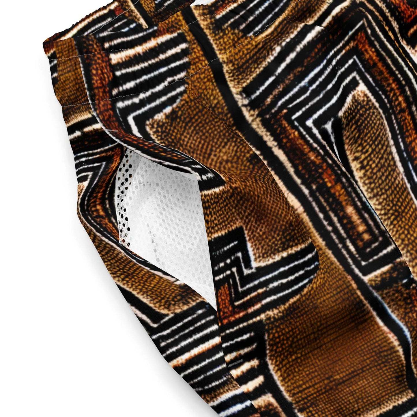 Malian Mud Cloth Recycled Men's Swim Trunks - The Global Wanderer