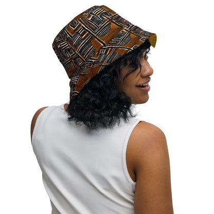 Malian Mud Cloth Reversible Bucket Hat - The Global Wanderer