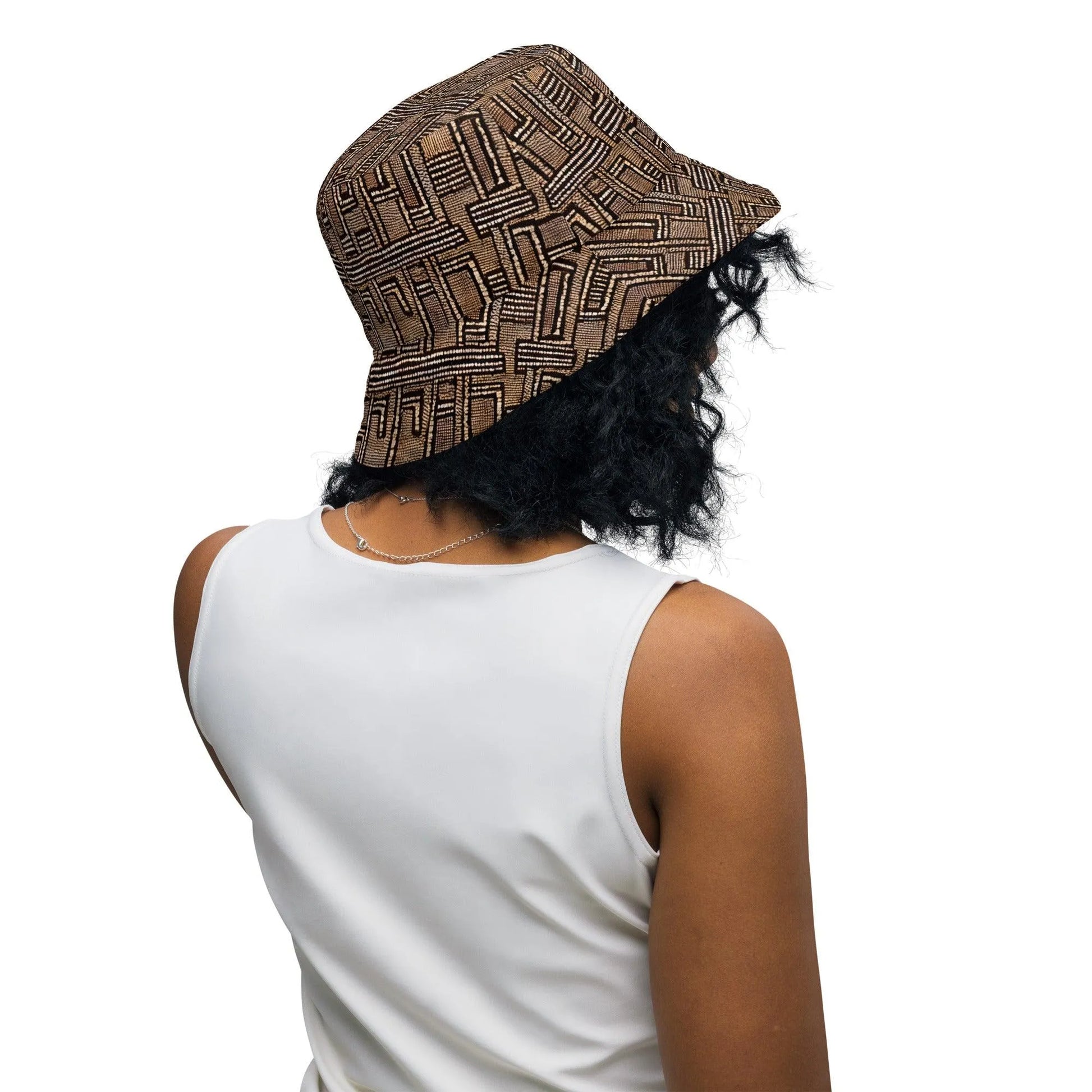 Malian Mud Cloth Reversible Bucket Hat - The Global Wanderer