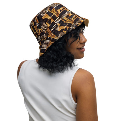 Malian Mud Cloth Reversible Bucket Hat - The Global Wanderer