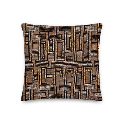 Malian Mud Cloth Throw Pillow - The Global Wanderer