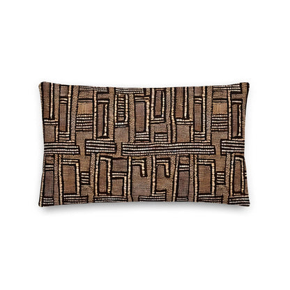 Malian Mud Cloth Throw Pillow - The Global Wanderer