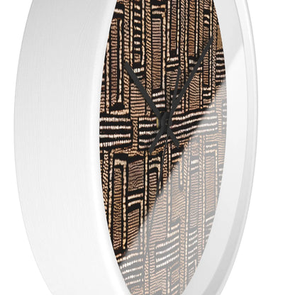 Malian Mud Cloth Wall Clock - The Global Wanderer