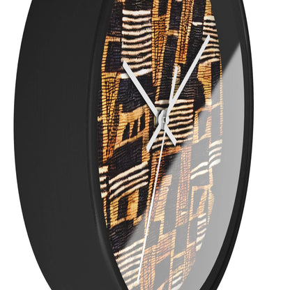 Malian Mud Cloth Wall Clock - The Global Wanderer