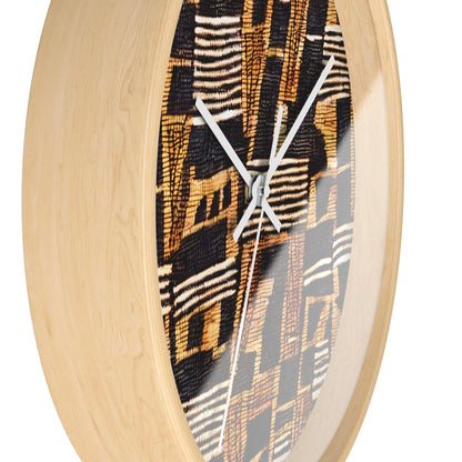 Malian Mud Cloth Wall Clock - The Global Wanderer