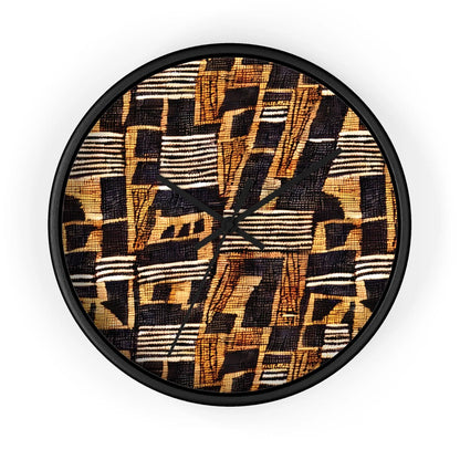 Malian Mud Cloth Wall Clock - The Global Wanderer