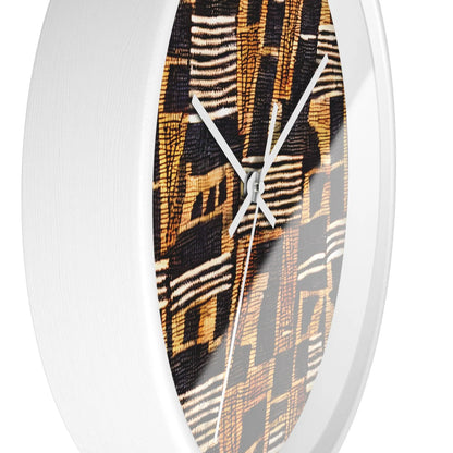 Malian Mud Cloth Wall Clock - The Global Wanderer