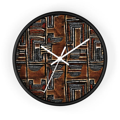 Malian Mud Cloth Wall Clock - The Global Wanderer