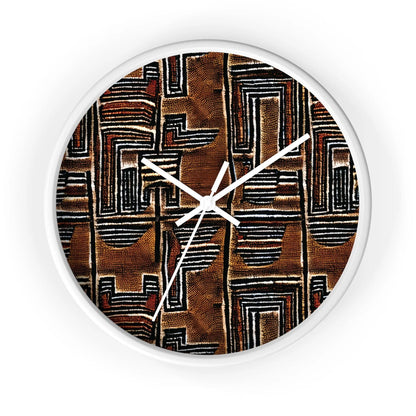 Malian Mud Cloth Wall Clock - The Global Wanderer