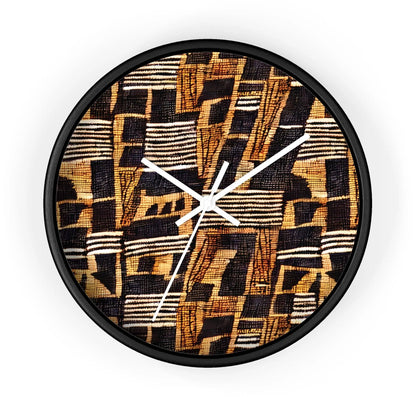 Malian Mud Cloth Wall Clock - The Global Wanderer