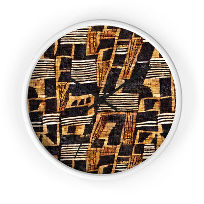 Malian Mud Cloth Wall Clock - The Global Wanderer