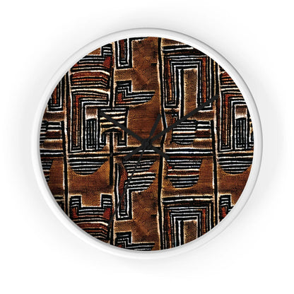 Malian Mud Cloth Wall Clock - The Global Wanderer