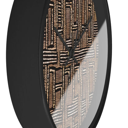 Malian Mud Cloth Wall Clock - The Global Wanderer