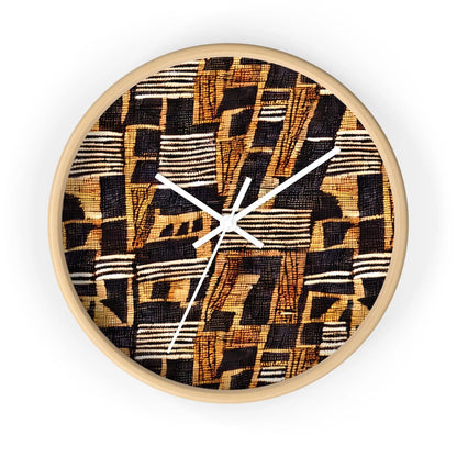 Malian Mud Cloth Wall Clock - The Global Wanderer