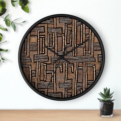 Malian Mud Cloth Wall Clock - The Global Wanderer