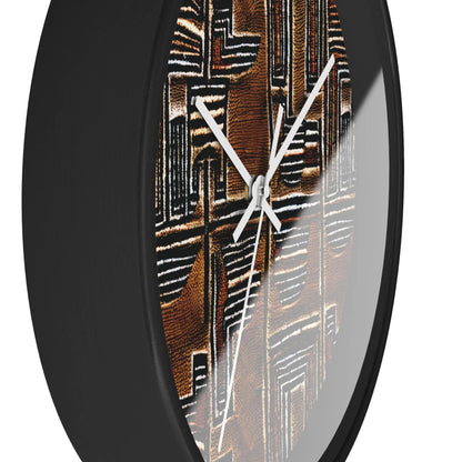 Malian Mud Cloth Wall Clock - The Global Wanderer