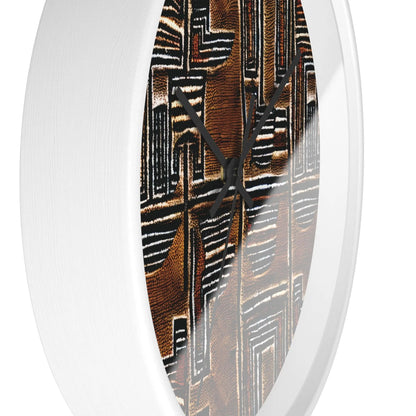 Malian Mud Cloth Wall Clock - The Global Wanderer