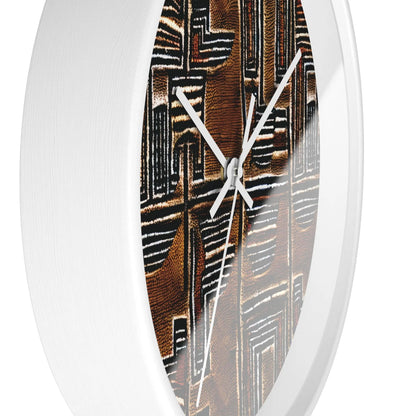 Malian Mud Cloth Wall Clock - The Global Wanderer