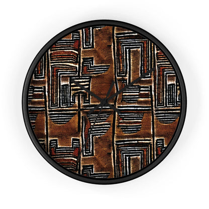 Malian Mud Cloth Wall Clock - The Global Wanderer