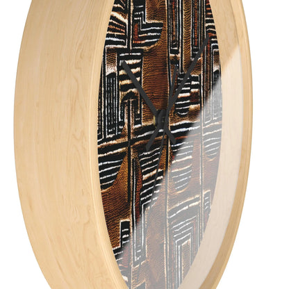 Malian Mud Cloth Wall Clock - The Global Wanderer