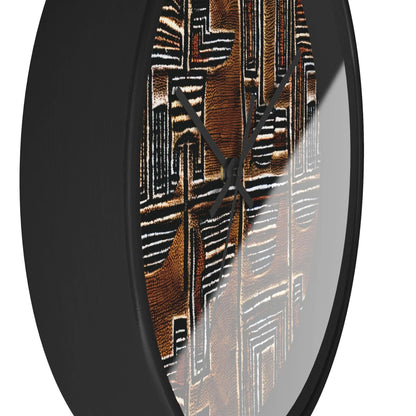 Malian Mud Cloth Wall Clock - The Global Wanderer