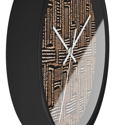 Malian Mud Cloth Wall Clock - The Global Wanderer