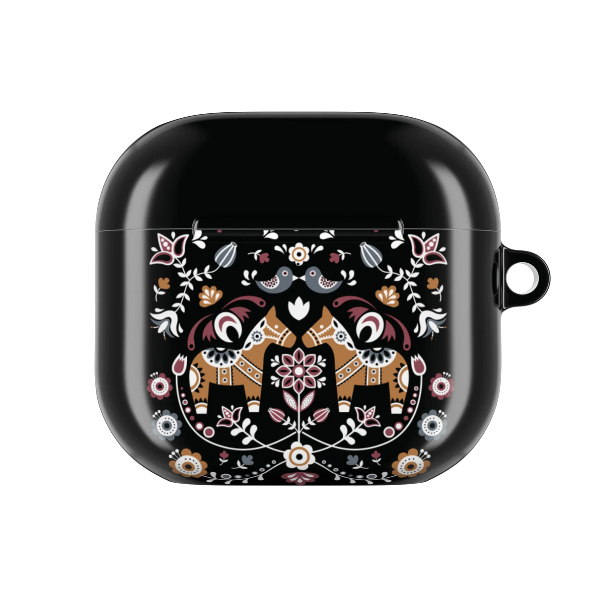 Månskugga Dala Horse AirPods 4 Case - The Global Wanderer