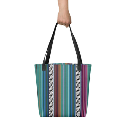 Mexican Aztec Print Tote Bag - The Global Wanderer