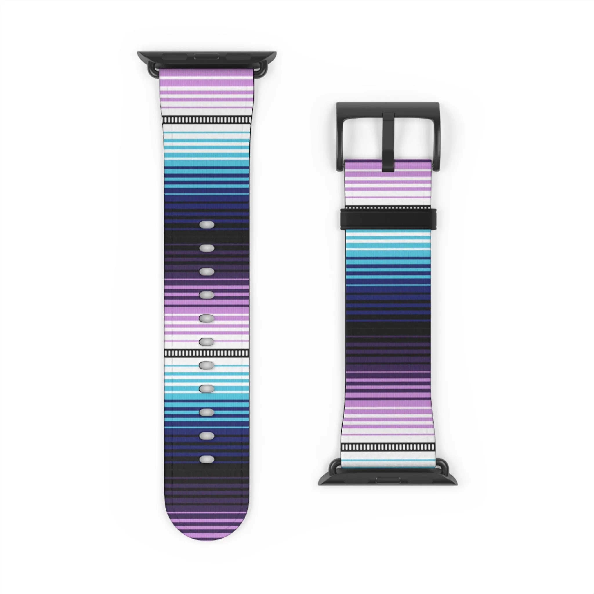Mexican Blue-Purple Serape Watch Band - The Global Wanderer