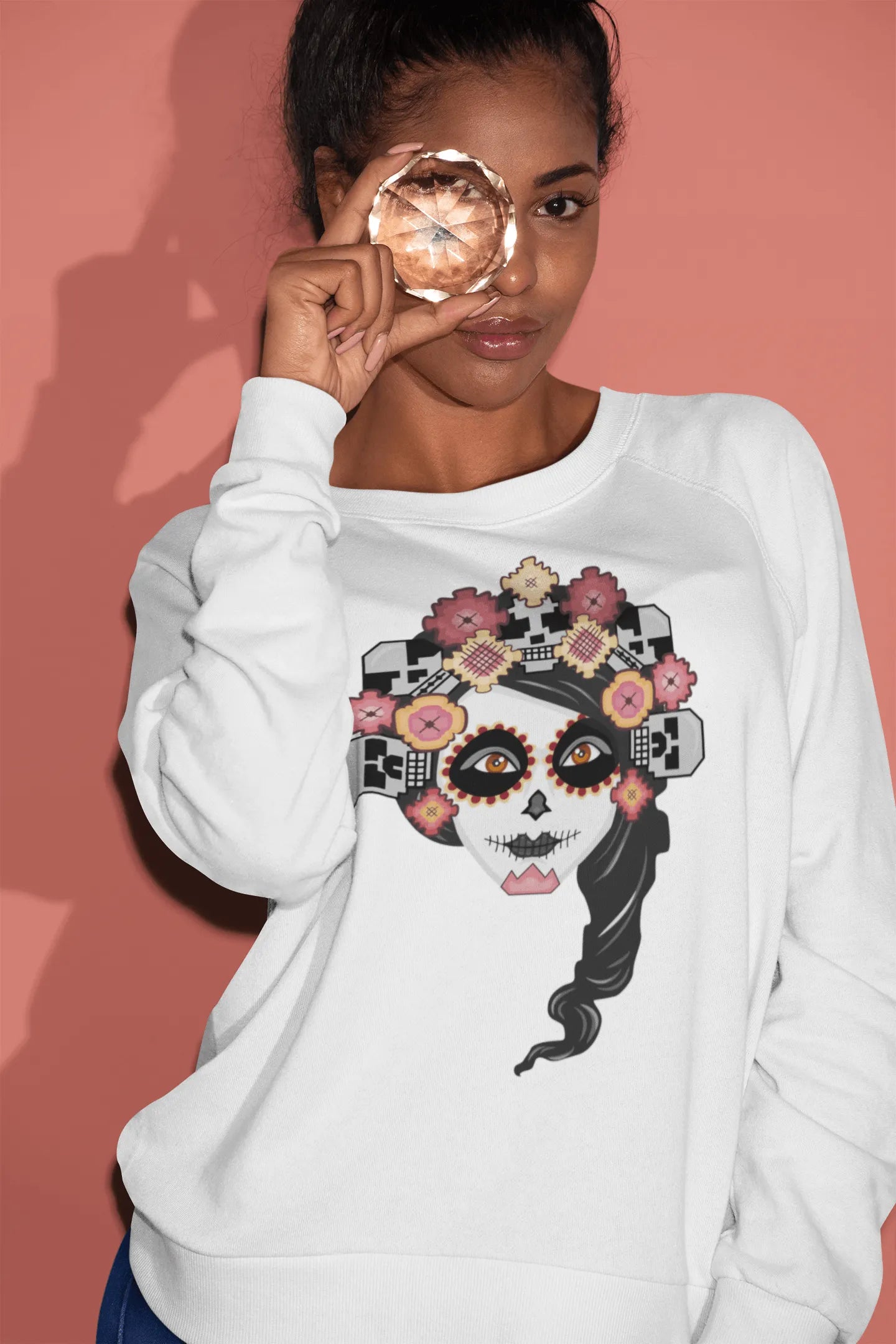 Mexican Catrina Sweatshirt - The Global Wanderer