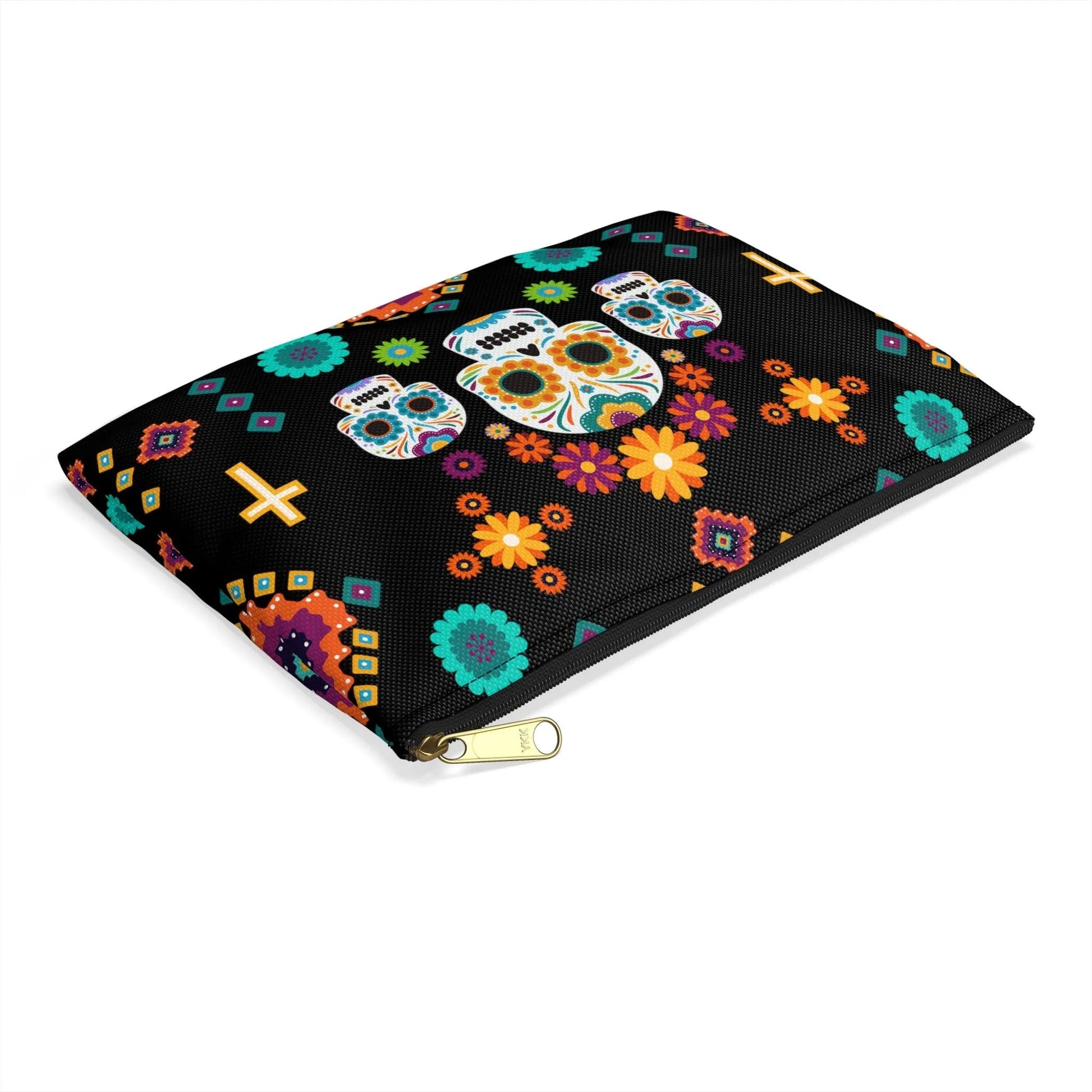 Mexican Day of the Dead Black Pouch - The Global Wanderer