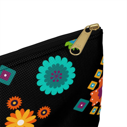 Mexican Day of the Dead Black Pouch - The Global Wanderer