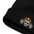 Mexican Day of the Dead Embroidered Beanie - The Global Wanderer