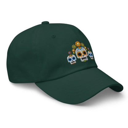 Mexican Day of the Dead Embroidered Dad Hat - The Global Wanderer