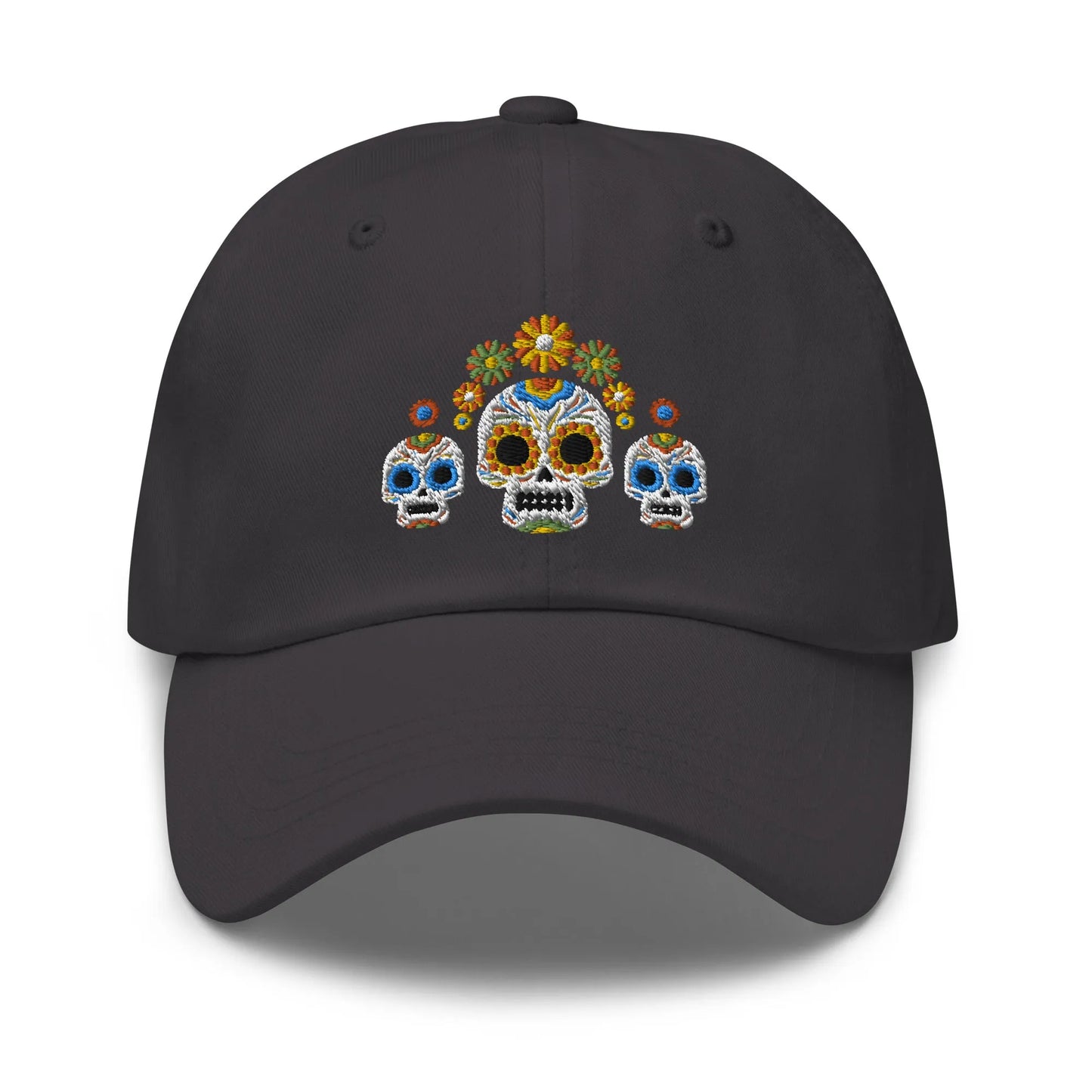 Mexican Day of the Dead Embroidered Dad Hat - The Global Wanderer