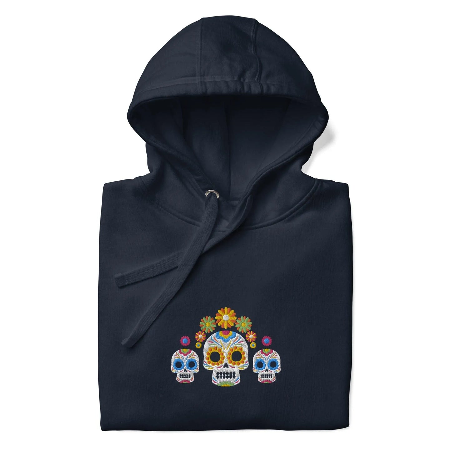 Mexican Day of the Dead Embroidered Hoodie - The Global Wanderer