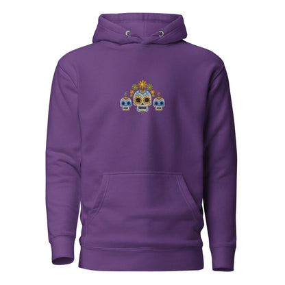 Mexican Day of the Dead Embroidered Hoodie - The Global Wanderer