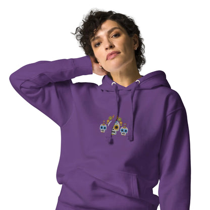 Mexican Day of the Dead Embroidered Hoodie - The Global Wanderer