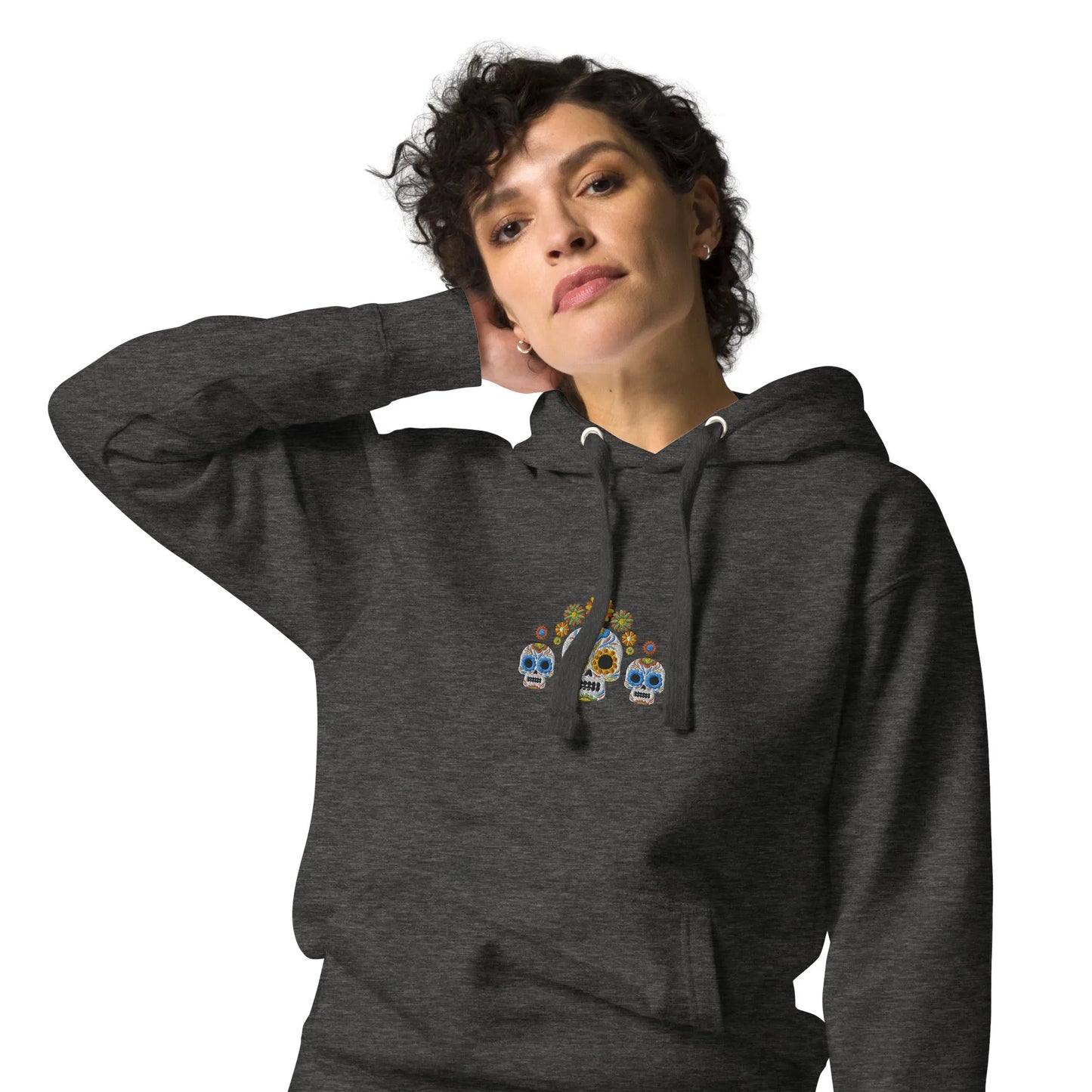 Mexican Day of the Dead Embroidered Hoodie - The Global Wanderer