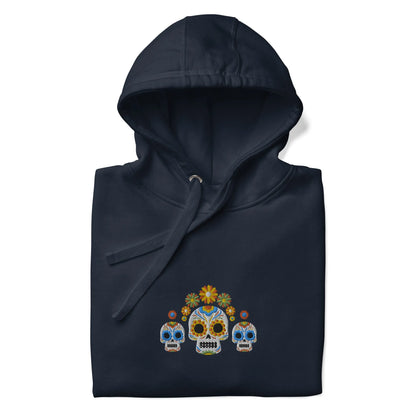 Mexican Day of the Dead Embroidered Hoodie - The Global Wanderer