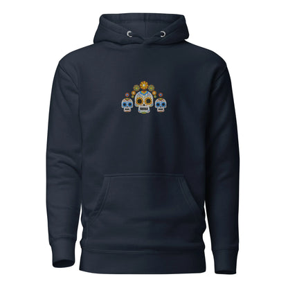 Mexican Day of the Dead Embroidered Hoodie - The Global Wanderer