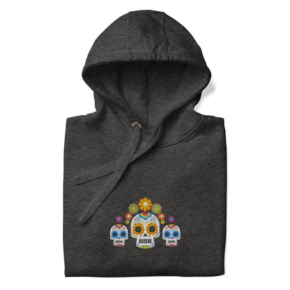 Mexican Day of the Dead Embroidered Hoodie - The Global Wanderer