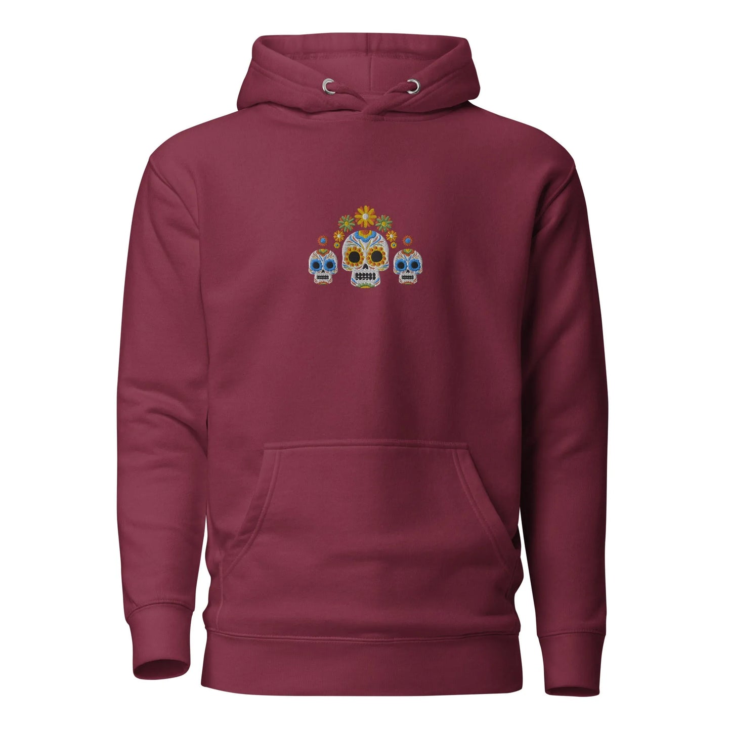 Mexican Day of the Dead Embroidered Hoodie - The Global Wanderer